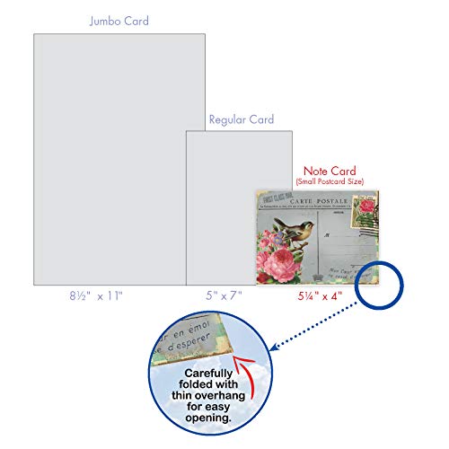 The Best Card Company - 10 Retro Blank Cards With Envelopes (4 X 5.12 Inch) - Artistic Boxed Assortment, Vintage Note Cards - Parisian Postcards M2355Ocb #TOP6