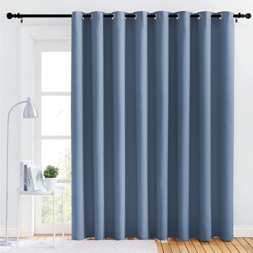 NICETOWN Lower Noise Room Divider Curtain Screen Partitions, Blackout Sound Reducing Room Curtain Panel for Doorway/Glass Window/Sliding Door/Patio (S