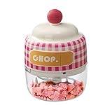 Chopper De Ajo Eléctrico - Mini Procesador, Amoladora De Alimentos | Máquina De Cortador De Cocina Portátil Para Carne Cebolla Jengibre Pimienta Pollo Para Verduras De Ensalada De Fruta De Verduras