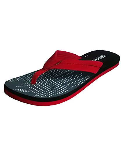 Buy Reebok Men's Red \u0026 Black Slipper UK 
