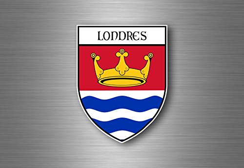 Autocollant sticker voiture moto blason ville drapeau ecusson londres london