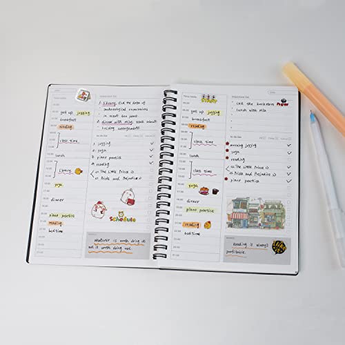 Animal Planner Daily Planner, carnet de notes relié au papier premium - 4
