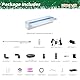 LONGRUN 60cm Teich-Wasserfall,304 Edelstahl Pool-Wasserfall mit RGB Bluetooth LED Garten Brunnen