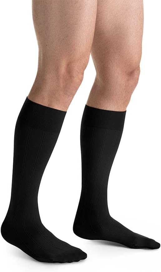 JOBST forMen Casual Compression Socks, 20-30 mmHg, Knee High, Closed Toe