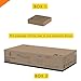 48-Inch Propane Fire Table with Natural Gas Conversion Kit, 50,000 BTU Gas Fire Pit Table, Faux Stack Stone Texture Outdoor Fireplace with Wind Glass Shield, Lava Rocks, Lid & Cover