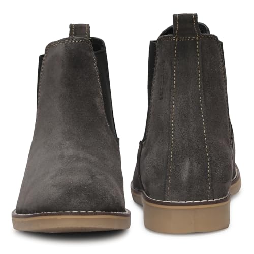 Image of Kraasa Men's Chelsea Boots for Men, Premium Vegan Leather, Fashion Ankle, Modern Casual, Smart Casual & Formal Footwear