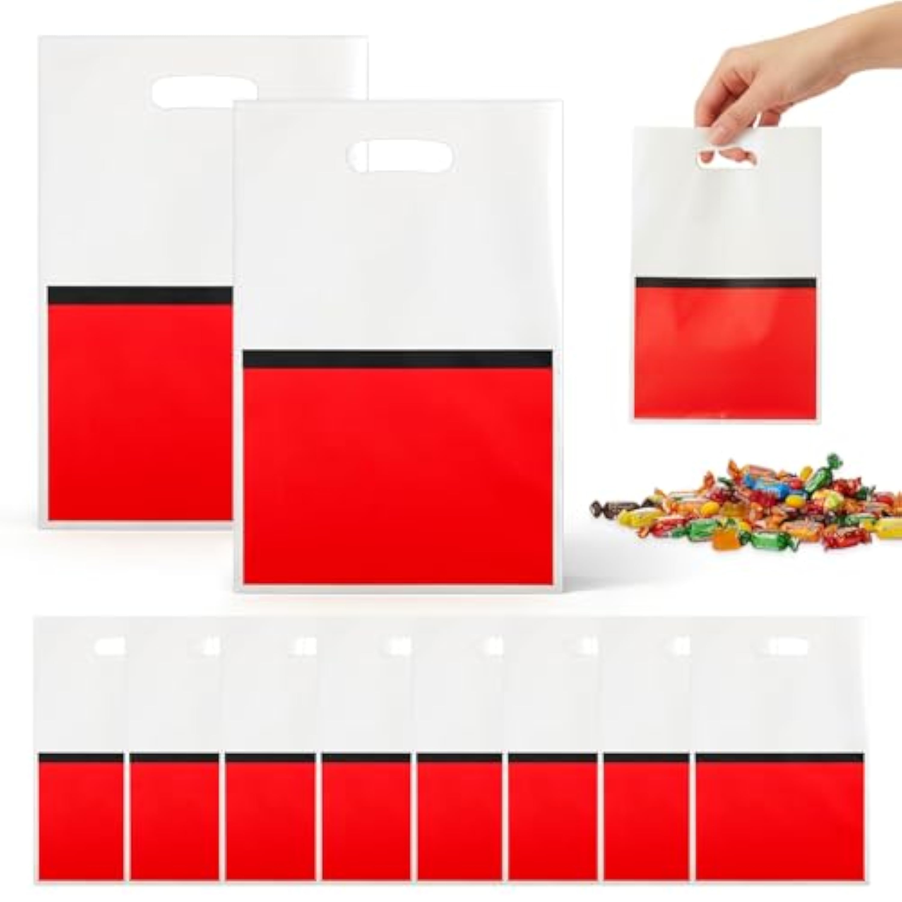 Alyxen 60 Piezas Bolsas de Regalo para Fiestas, Bolsas de Cumpleaños, Bolsitas Caramelos de Niños, Bolsa para Chuches, Bolsa para Envolver Regalos para Cumpleaños Fiestas Navidad Bodas