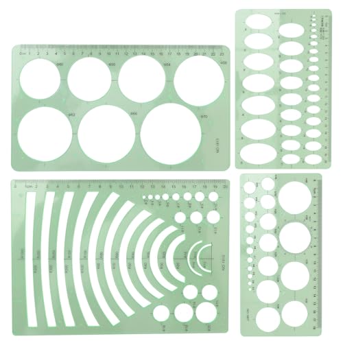 Cabilock 4PCS���ړI�`���K �􉽊w�c�[���`��X�e���V�� �G���W�j�A�����O��K ���z���}�p �v���f�U�C���쐬����