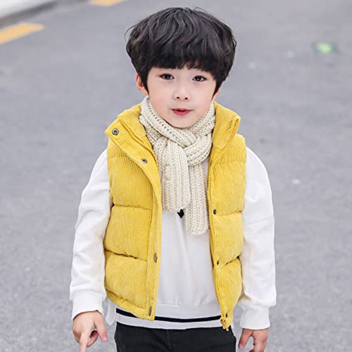 Toddler Boys Girls Fleece Vest Stand Collar Button Sleeveless Thicken Coat Winter Warm Solid Cute Outerwear3