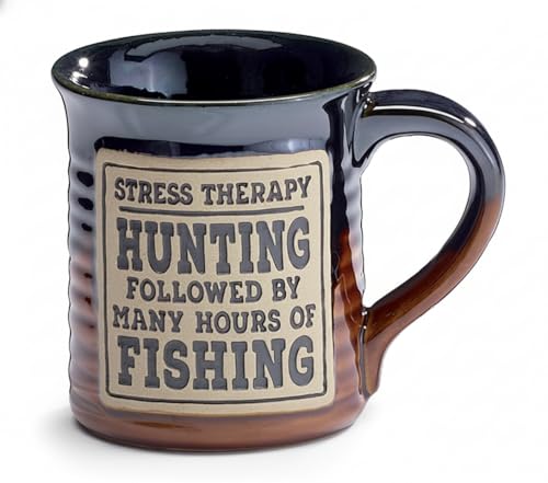 BURTON Stress Therapy Hunting & Fishing Mug 18 oz