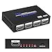 Hdmi Splitter 1x4, NEWCARE HDMI Splitter 1 in 4 out, HDMI Splitter Supports Full HD1080P 4K and 3D, Compatible with Xbox PS3/4 Roku Blu-Ray Player HDTV ( Included High Speed HDMI Cable ) (black)