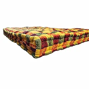 Anand Textile Comfy 5-inch Medium Firm Single Size Cotton Mattress (72x48x4_Swiss Cotton)