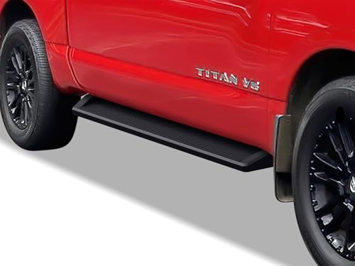 Estribos running boards 6in negro compatibles Nissan Titan miniatura 4
