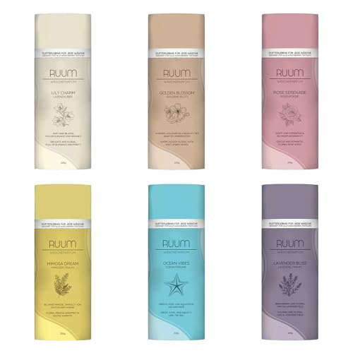 RUUM Wäscheparfüm Perlen 6er MIX Pack Je 200g Duftperlen