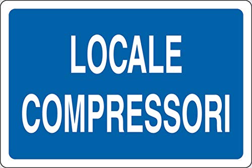 PIXLEMON Aluminium Sign 50 x 35 cm Compressor Room