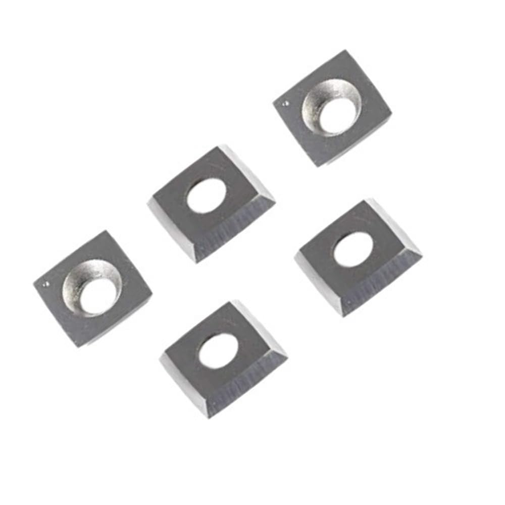10pcs Tungsten Carbide Inserts Blades, Replacement Polished Square Cutter for DIY Wood Lathe Turning(15 x 15 x 2.5mm-R50)