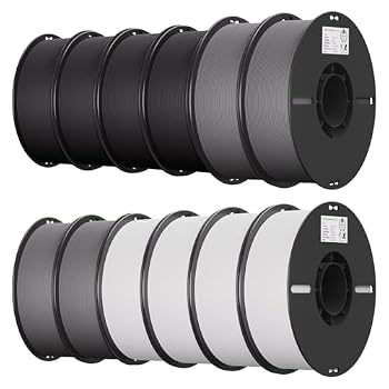 Creality PLA 3D Printer Filament, Multicolor, 12-Pack, 12KG Total