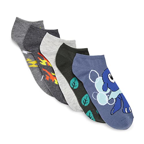 Pokemon Men's 5 Pack No Show Ankle Socks3