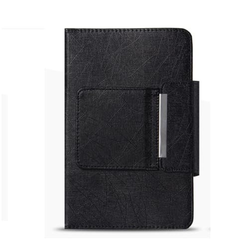 Funda de cuero con teclado negro de 8 pulgadas universal para tableta y ordenador