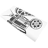 Toyvian Vintage Cinema Wandtattoo Selbstklebend Filmkamera Filmrolle Wanddeko Wohnzimmer Kinderzimmer Schlafzimmer Filmtheater Muster