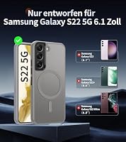 Opkiegrn Magnetisch für Samsung Galaxy S22 5G Hülle, Grau – Ansicht 2