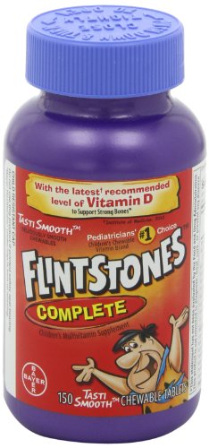 Flintstones Chewable Kids Vitamins, Complete Multivitamin for Kids and Toddlers with Iron, Calcium, Vitamin C, Vitamin D & more, 300ct (Pack of 2 150 Count Bottles) - Thumbnail 7