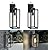 2 Pack Large Size Outdoor Wall Lights Dusk to Dawn, 18 Inch Wall Lantern Set for Two Photocell Wall Sconce for Porch Light, Exterior Garage Light, Patio Outdoor Lighting with Sensor