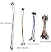HiLetgo Pack of 3 Set 65pcs Assorted Multicoloured Solderless Wires Flexible Breadboard Jumper Wires Male to Male
