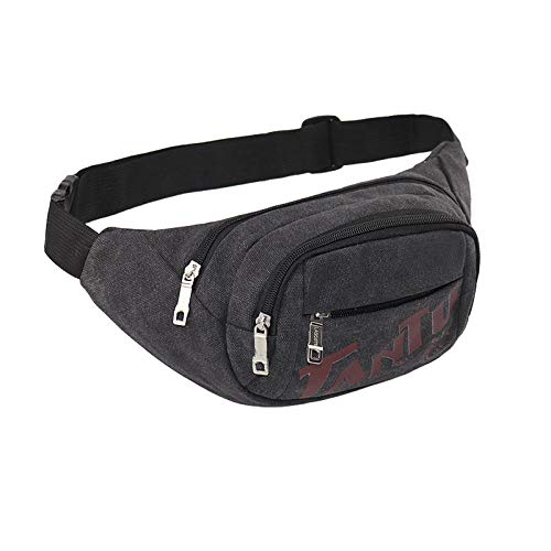 HuiHang Sac Banane avec Poche Multifonction à glissière Cover
