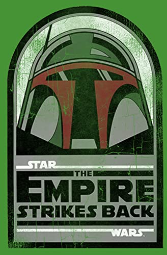 STAR WARS Boy's The Empire Strikes Back Boba Fett Helmet T-Shirt2