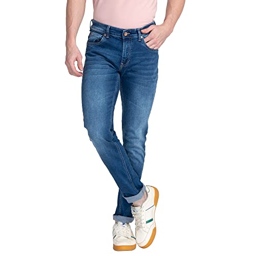 Image of Spykar Men's Mid Rise Regular Fit Jeans