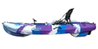 FPK 8-Foot Single Foldable Kayak w/Pedal Drive, Paddle & Seat Included