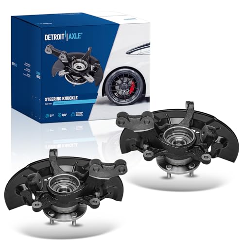 Image of Detroit Axle - Front 2pc Steering Knuckles for 2013 2014 2015 2016 Toyota Avalon 2 Steering Knuckles & Wheel Bearing Hubs Assembly Replacement