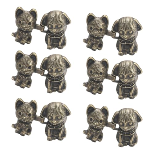 UncleS Kitten Puppy Fastening Buckle Metal Buttons Jeans Tightening Waist Buckle Disassembly Not Sewing Buttons for Clothes Adjustable Trouser Button Pin