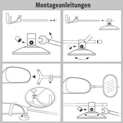 EMUK Satz Caravanspiegel kompatibel mit Volkswagen Touareg II 2010-2018