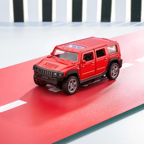 Image of Amazon Brand - Metal Die Cast 1:37 Humm | Red | Collectible & Durable