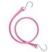 The Perfect Bungee 31-Inch Strap with Galvanized Steel S-Hooks, Pink