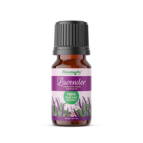 Naturopathy 100% Pure, Undiluted Lavender Essential Oil, Therapeutic Grade, 10ml (1/3 fl. Oz)