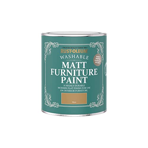 Rust-Oleum Yellow Furniture & Skirting Board Paint in Matt Finish - Dijon 750ml