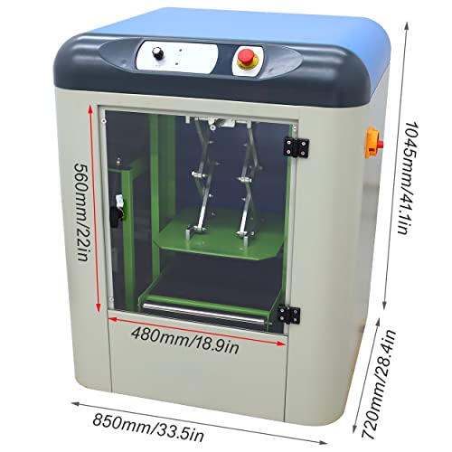 TECHTONGDA Automatic Platform Paint Shaker Mixer Machine Manual Clamping Glue Paste Shaker Mixing Blending Equipment Stirrers for Lab Test 5.28 GAL 110V 750W
