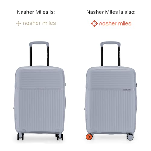Image of Nasher Miles Krabi Expander Hard-Sided Polypropylene Cabin Luggage 20 inch | 55cm | 8 Wheels Small Trolley Bag for Travel | Suitcase (Grey)