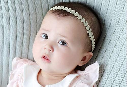 4pcs Lace Bows Baby Headbands for Baby Girl Headbands Hair Accessories - Soft Elastic Flower Bows Hair Band - Image 8