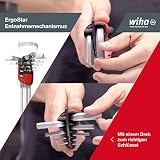 Wiha zestaw kluczy Allen w uchwycie ErgoStar z kulistym głowicą sześciokątną MagicRing®, 9 sztuk, matowa chromacja (37351)