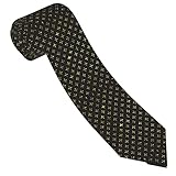 Corbata de negocios formal, corbata delgada elegante personalizada para hombres, estrellas de oro de cuatro puntos en la época de Hombre de azulejos para toda la temporada, elegantes vínculos formales