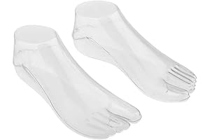 Transparent Female Plastic Foot Model Tools for Sandals On Display