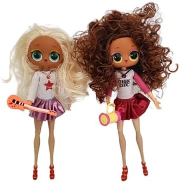 HobiShop LOL 2'li Liya Bebek Saçlı Bebek 8287,Aksesuarlı Oyuncak Model Figür - Görsel 1
