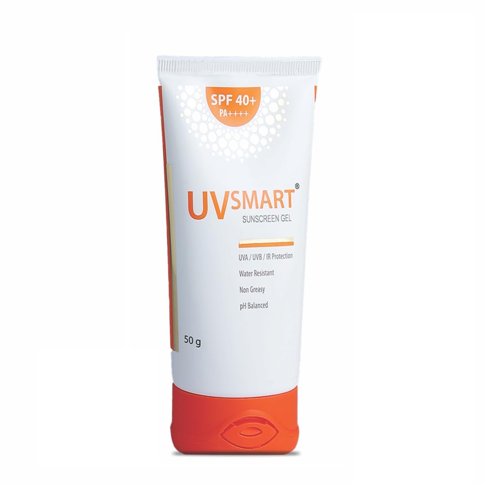 Mankind UVSmart Gel Sunscreen with UVA/UVB/IR protection with moisturizing effect | Anti Ageing | Water Resistant | Non Greasy | For Dry & Sensitive Skin | SPF 40 | PA++++ | pH Balanced | Vitamin E |