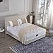 Produktbild V6 Boxspringbetten Bestes Preis-Leistungsverhältnis (180 x 200 cm H3/H4, Beige)