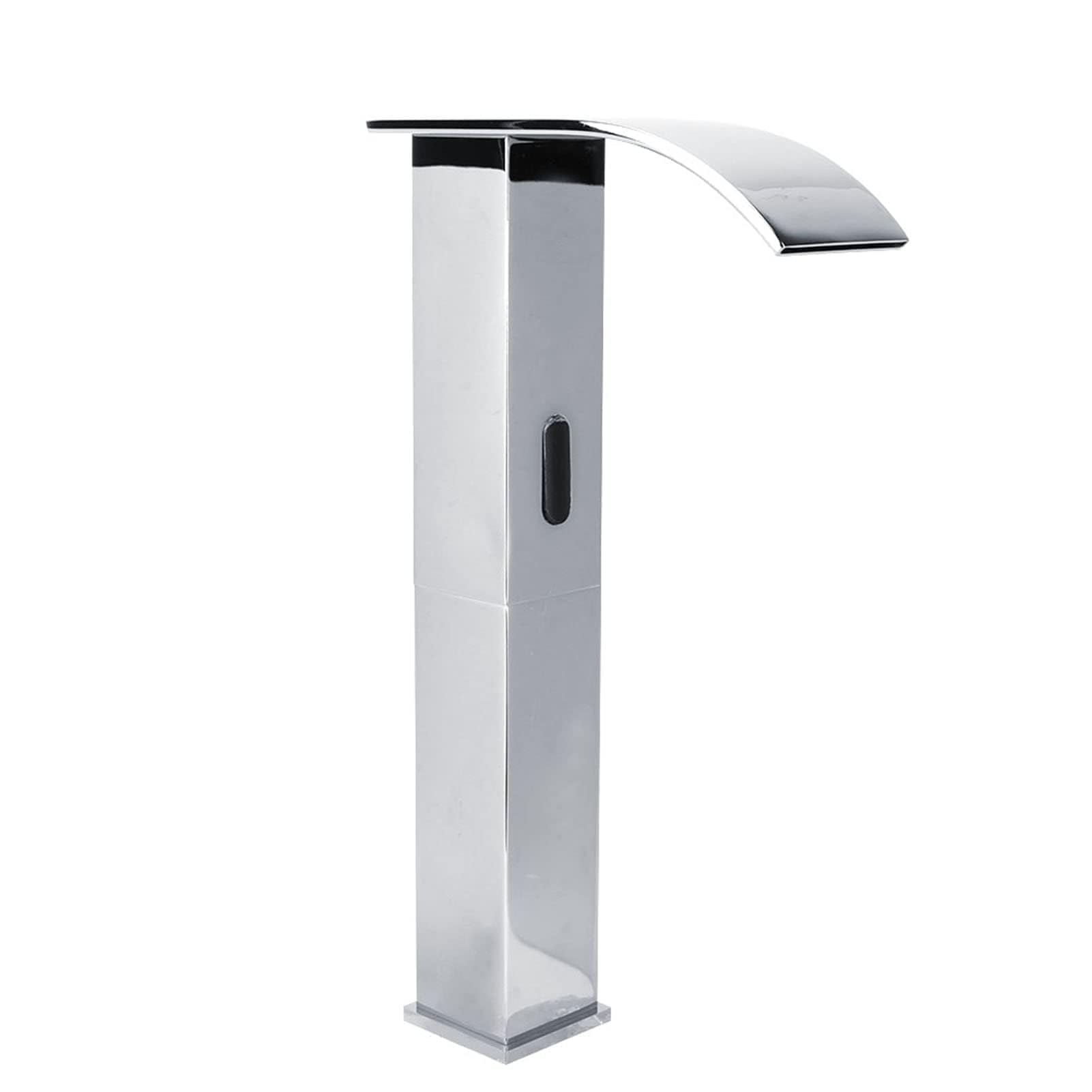 Grifo automático sensor infrarrojos para baño fregadero cascada G1/2, encendido/apagado automático sin contacto, ahorro de agua, rango detección 15-2 cm, suitable for instalación en cocina, baño, hos