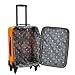 Rockland Pasadena Softside Spinner Wheel Luggage, Orange, Carry-On 19-Inch